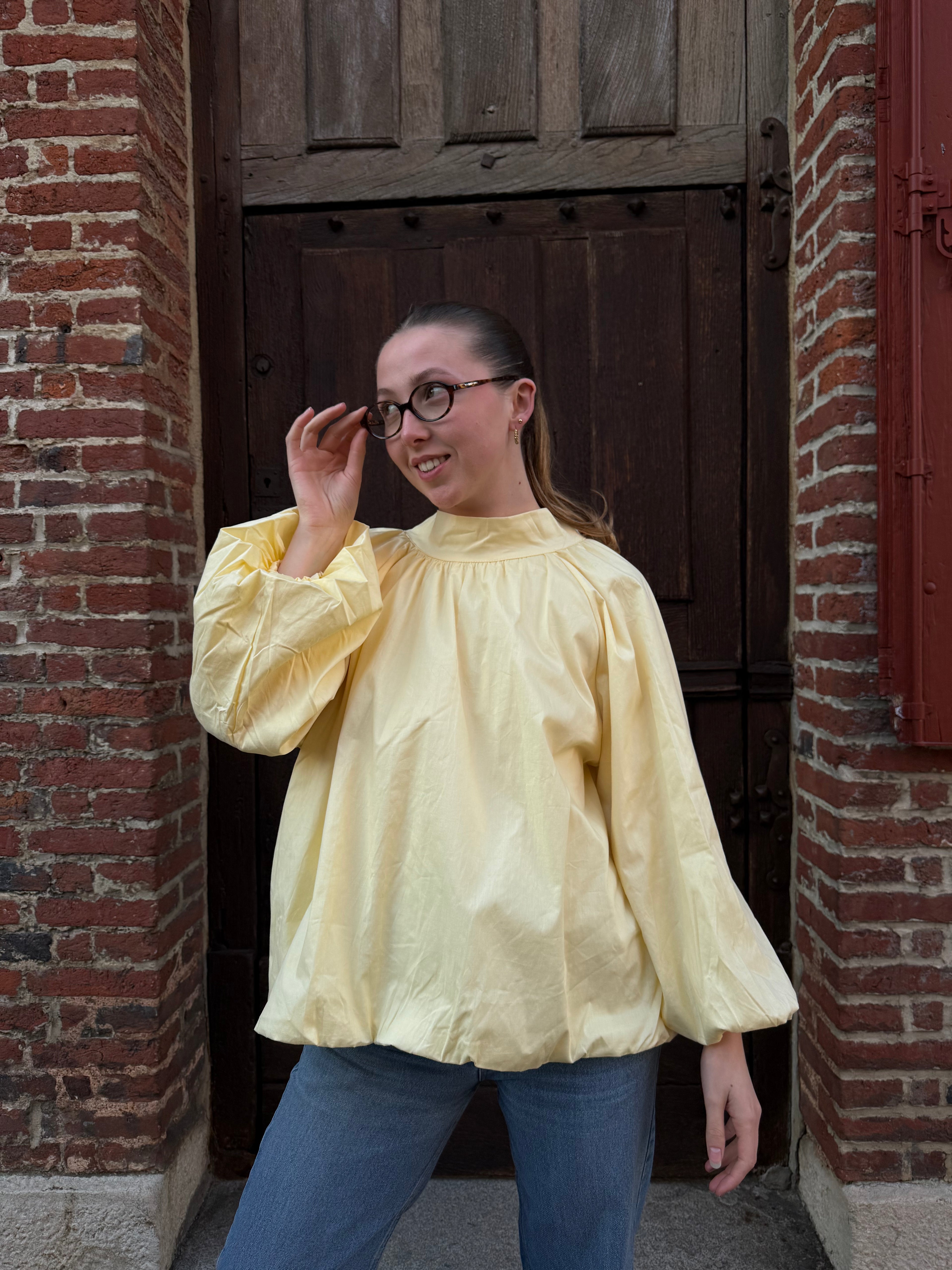 BLOUSE DOS NU JAUNE
