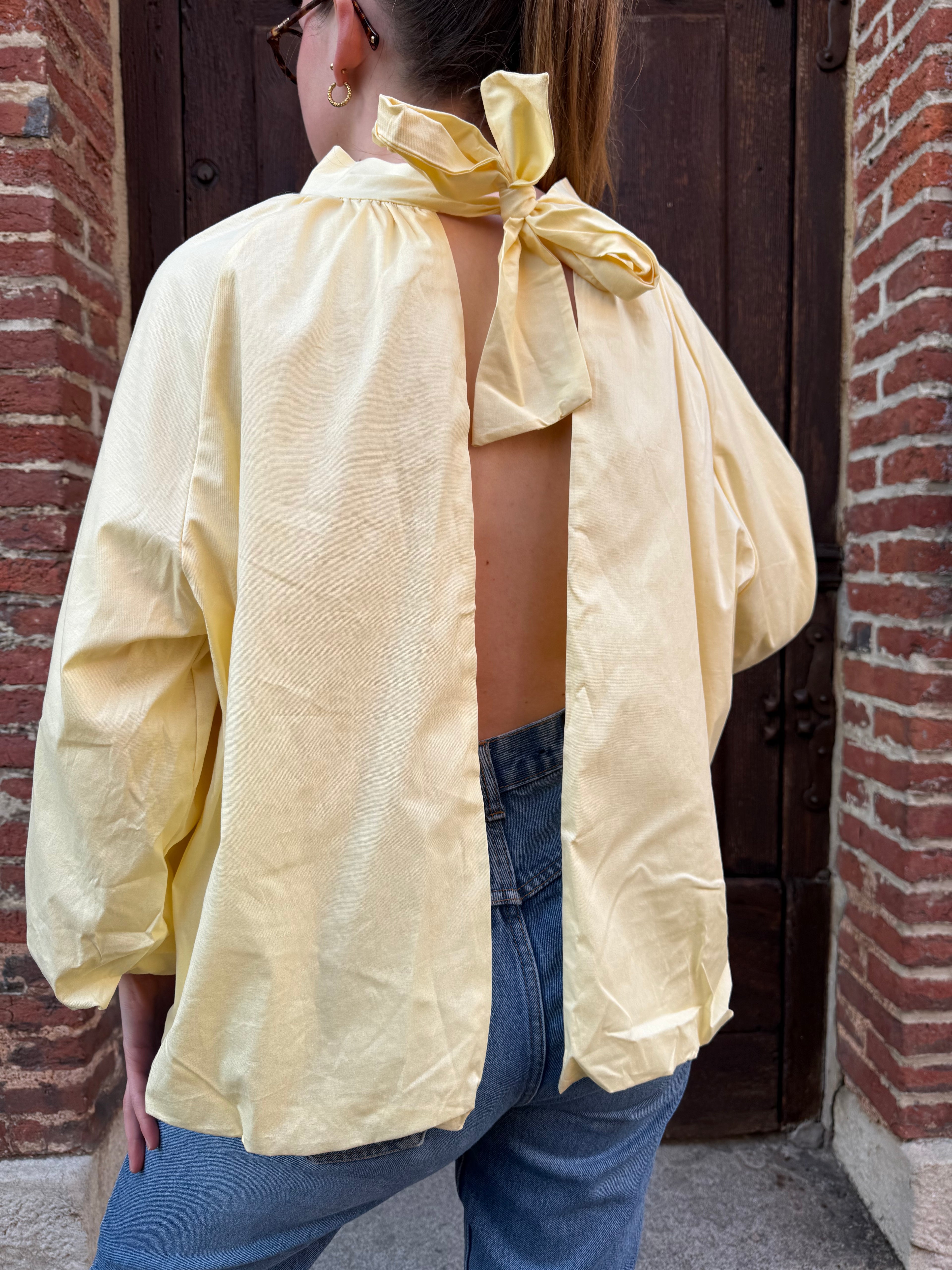 BLOUSE DOS NU JAUNE