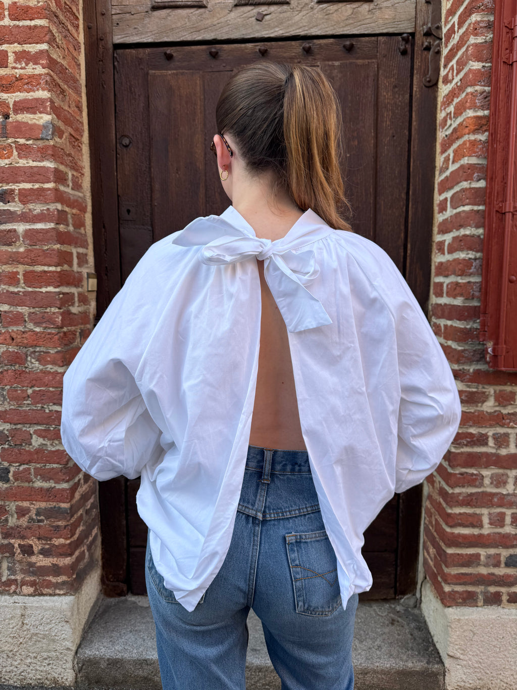 BLOUSE DOS NU BLANCHE