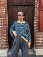 PULL RAYÉ DOUX BLEU