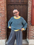 PULL RAYÉ DOUX BLEU