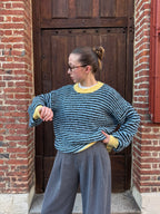 PULL RAYÉ DOUX BLEU