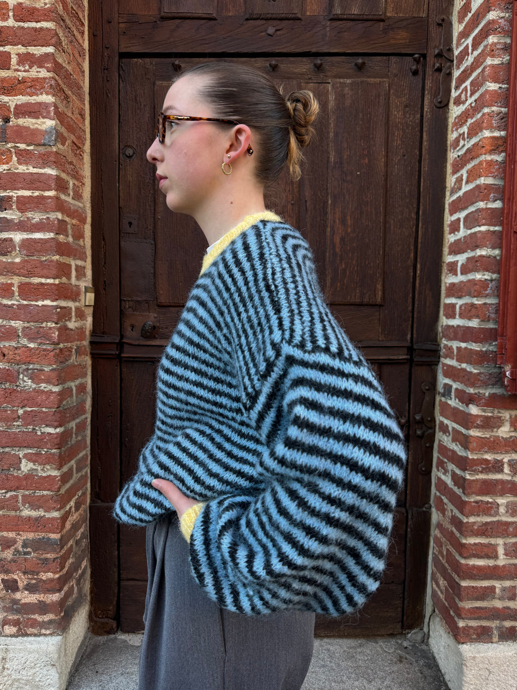 PULL RAYÉ DOUX BLEU
