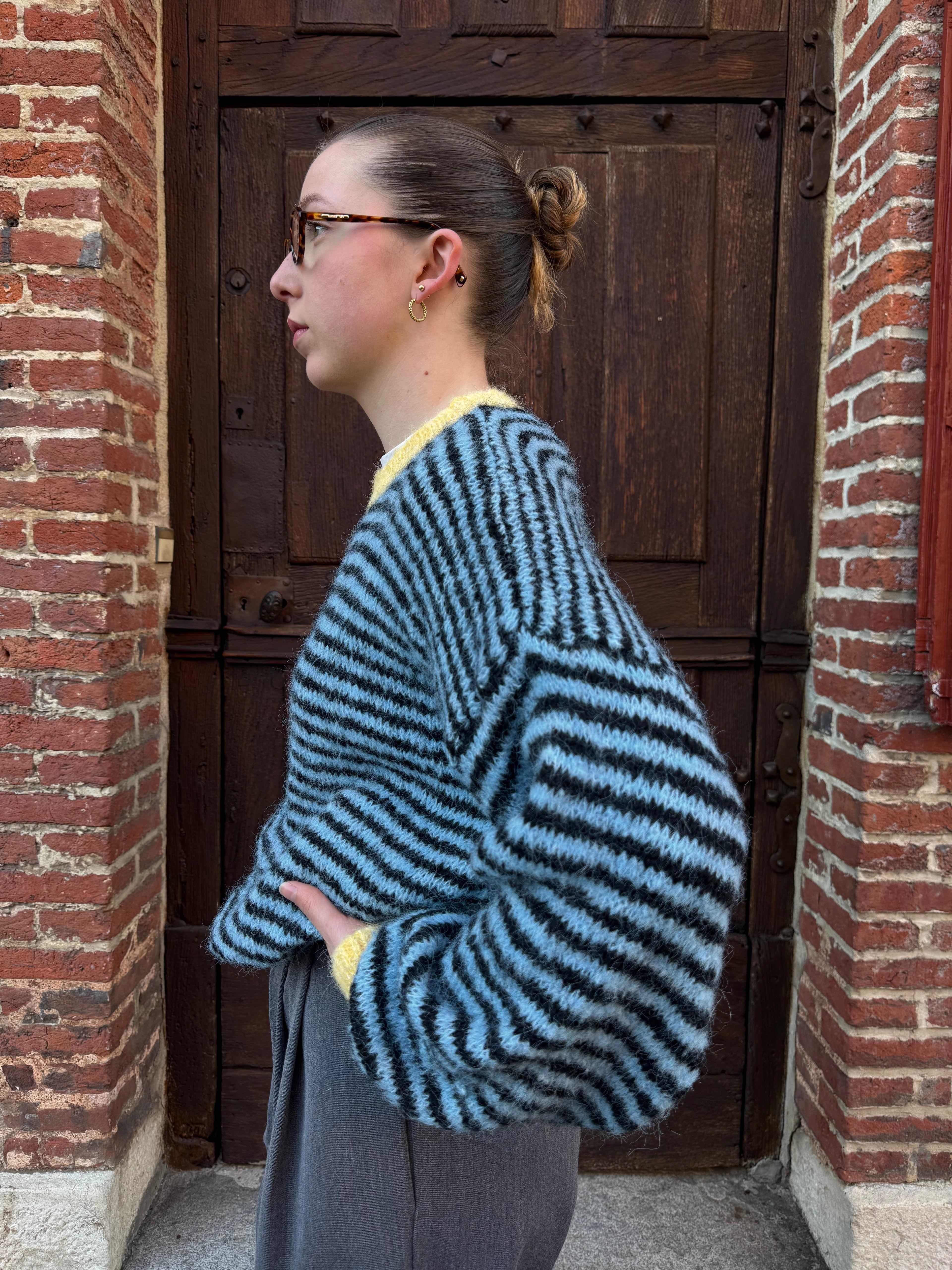 PULL RAYÉ DOUX BLEU